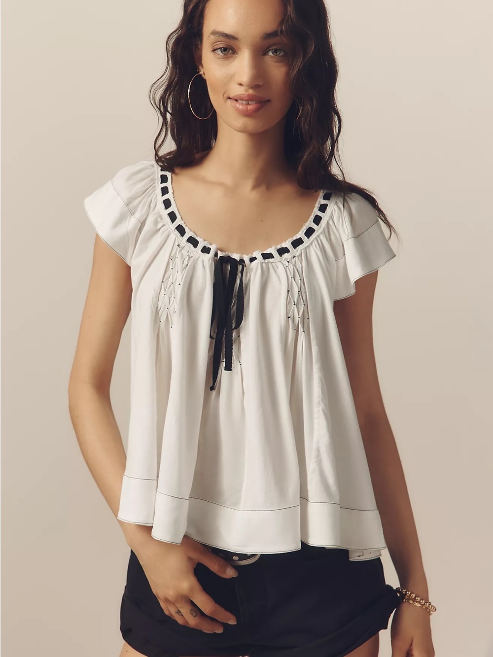 Anthropologie Cotton Swing Blouse